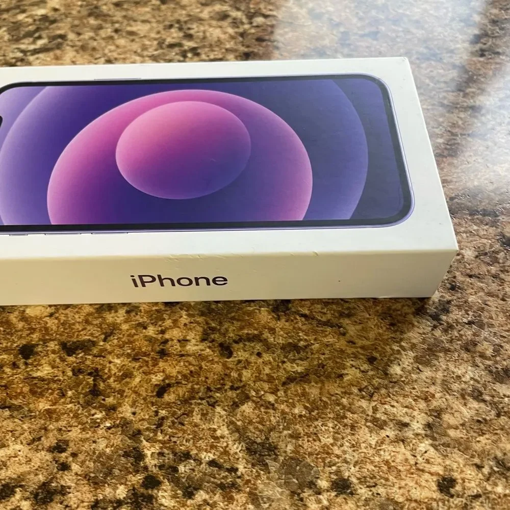 Apple‎ iPhone in Vibrant Purple empty box